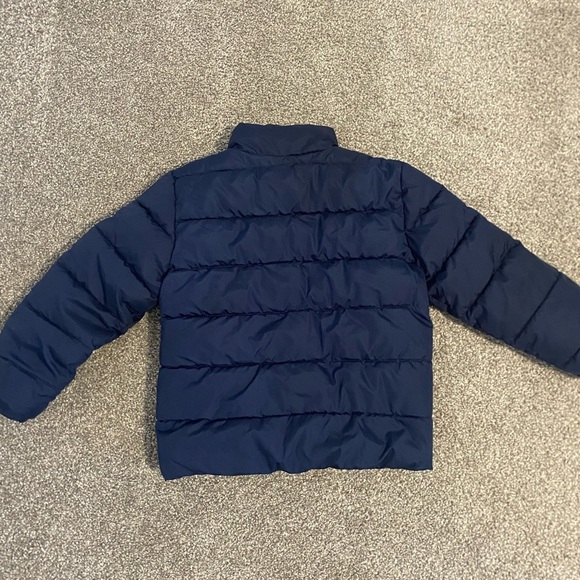 Girl's Boy's Unisex Navy Blue Light Spring Puffer Jacket Coat Size Small 5/6 - Picture 5 of 5